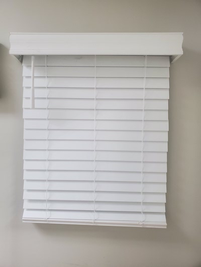 white blinds from Empire Carpet One in Charlotte, NC